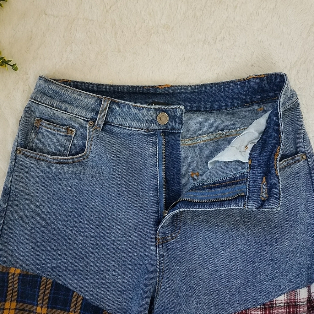 Rehab Lab Patchwork Flare Jeans - Picture 9 of 14